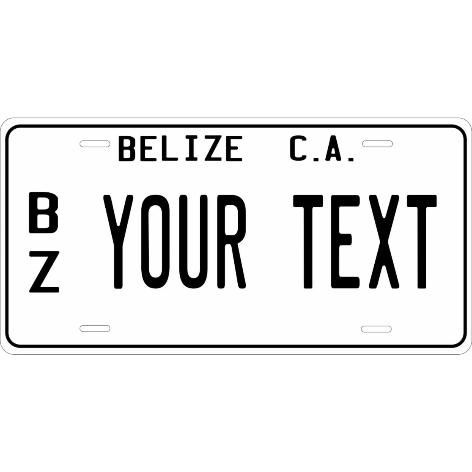 Home Decor White - 1 Buah Label Dekoratif Putih Belize