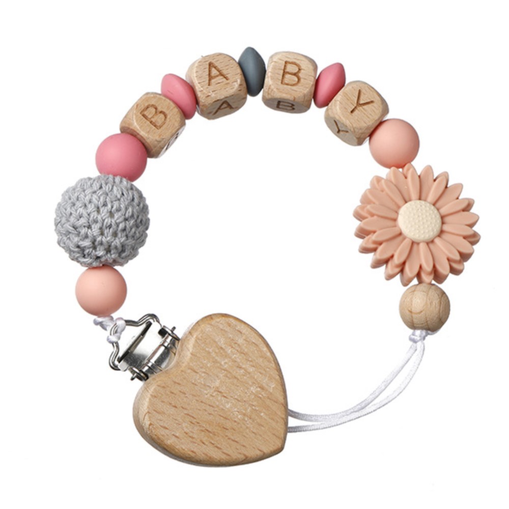 Wooden Letter Sign - INS Dot Bayi Nama Pribadi Klip