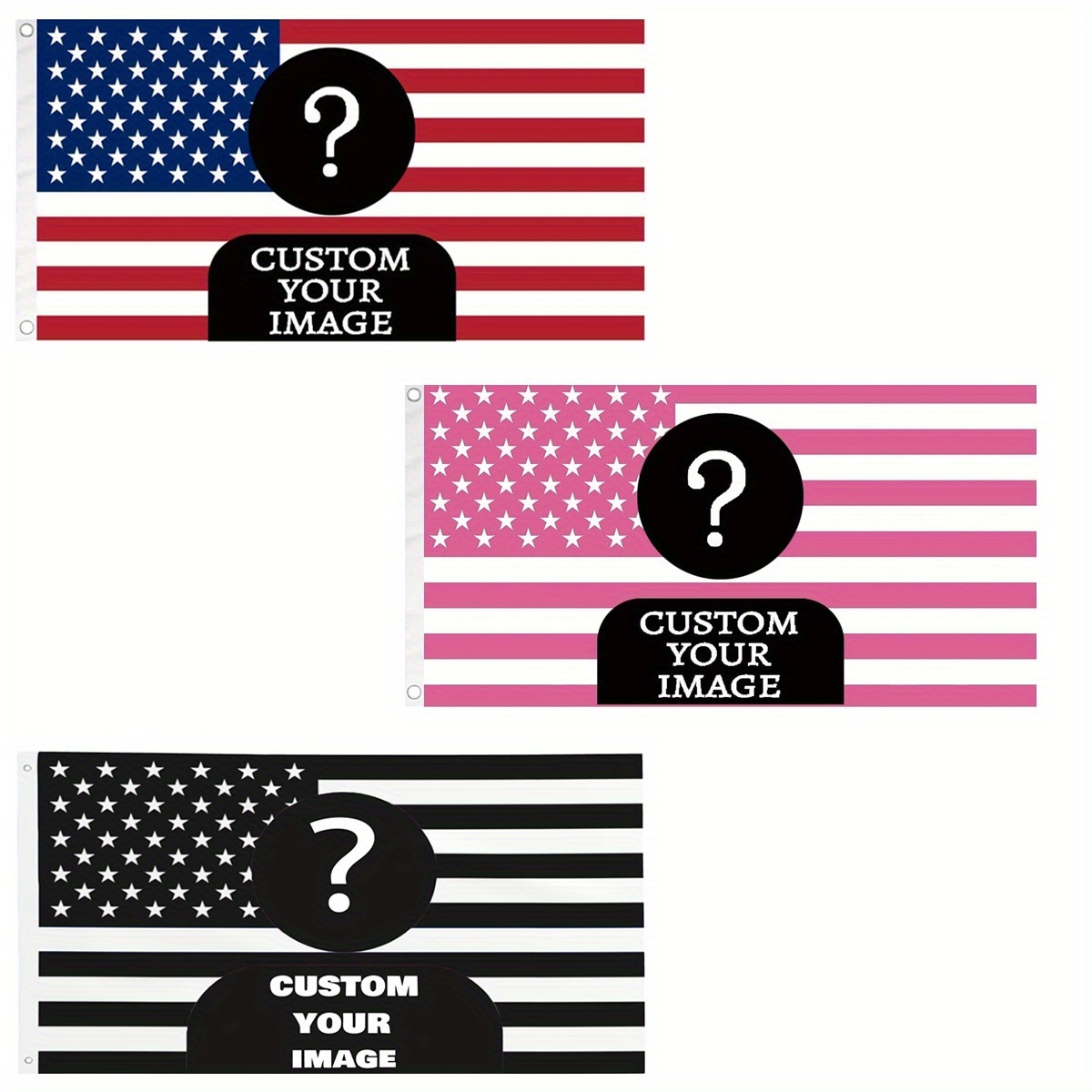 Home Decor Rustic - 1 Buah Bendera Amerika Klasik Kustom
