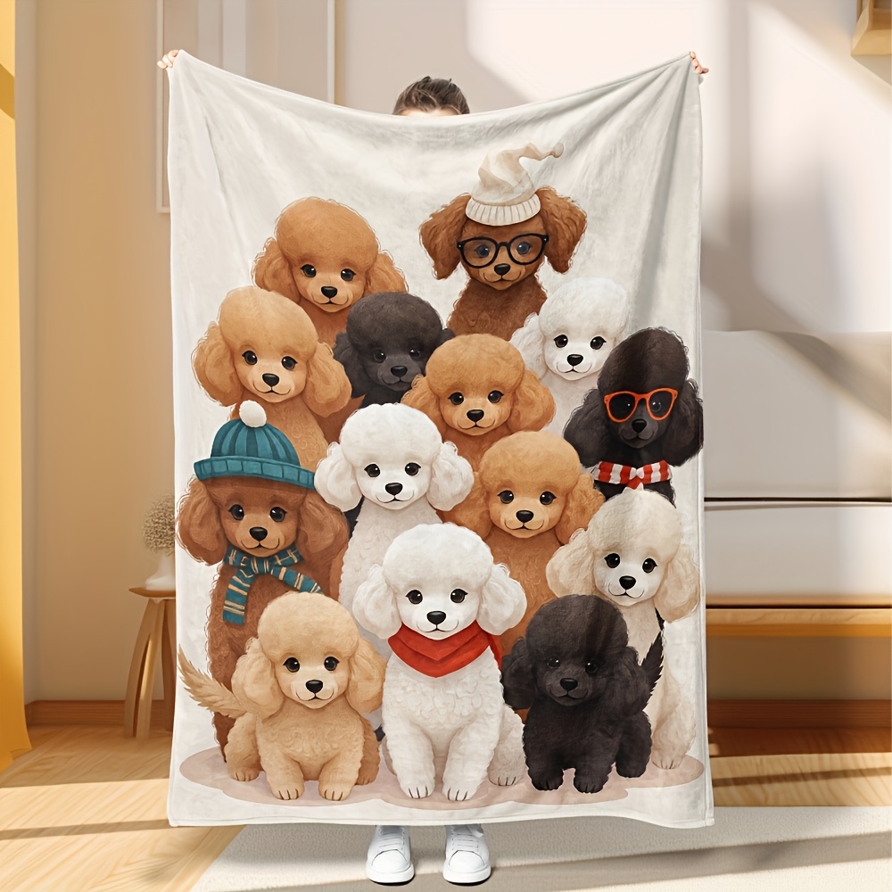 Home Xmas Decor Ideas - Selimut Teman Anjing Berbulu Lembut, Gambar
