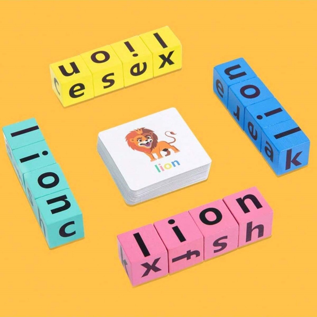 Wooden Letter Sign - Permainan Papan Ejaan Alfabet Anak-anak, 16