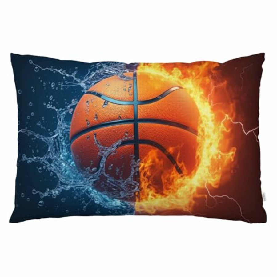 Decorative Throw Pillow - Sarung Bantal Lempar Desain Bola Basket