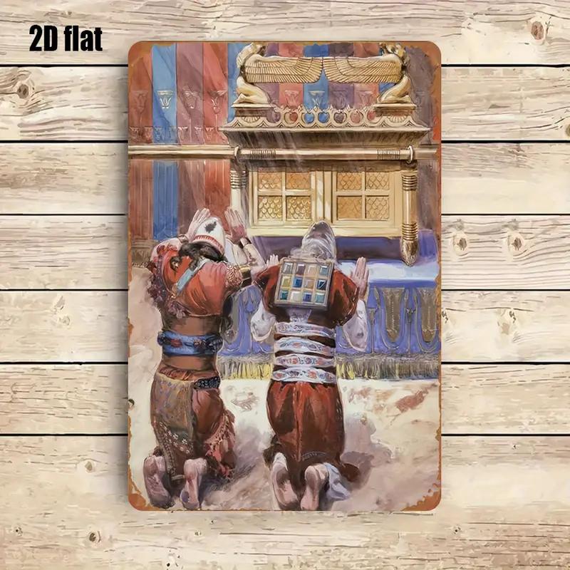 Home Decor Rustic - CIFBUY Seni Dinding Logam Bertema Alkitab
