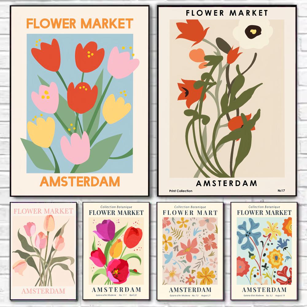 Home Decor Netherlands - Poster Seni Dinding HD Pasar Bunga