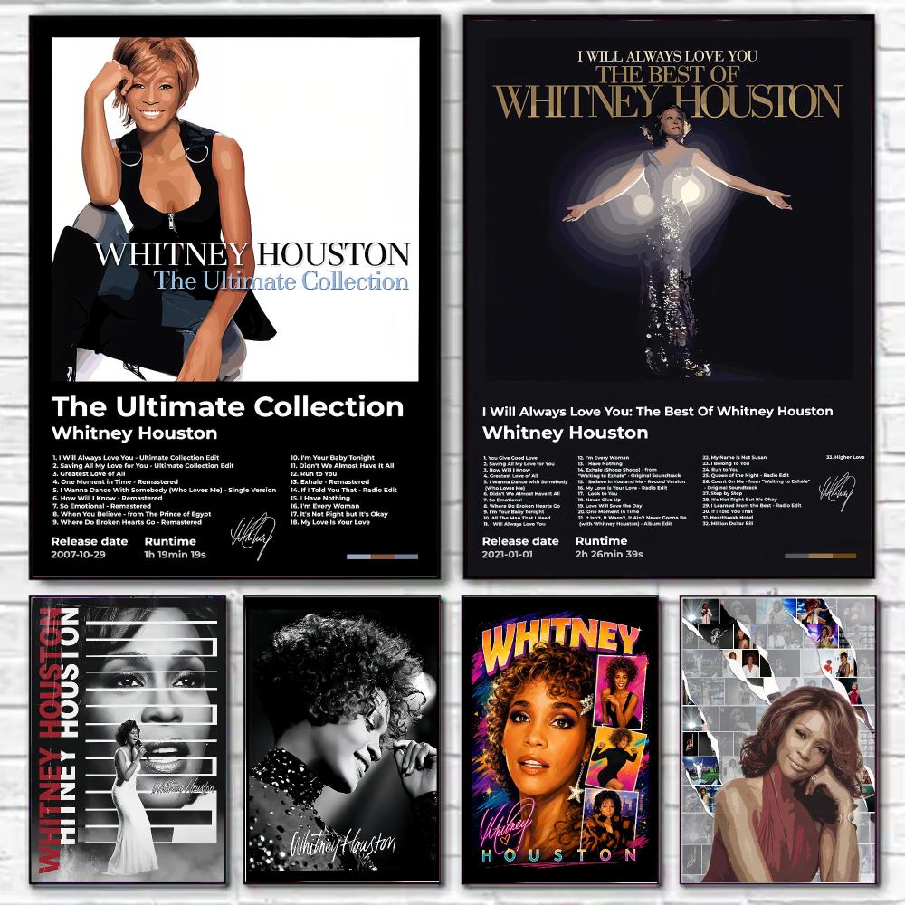 Home Decor Houston - Poster Penyanyi Whitney Houston HD Seni