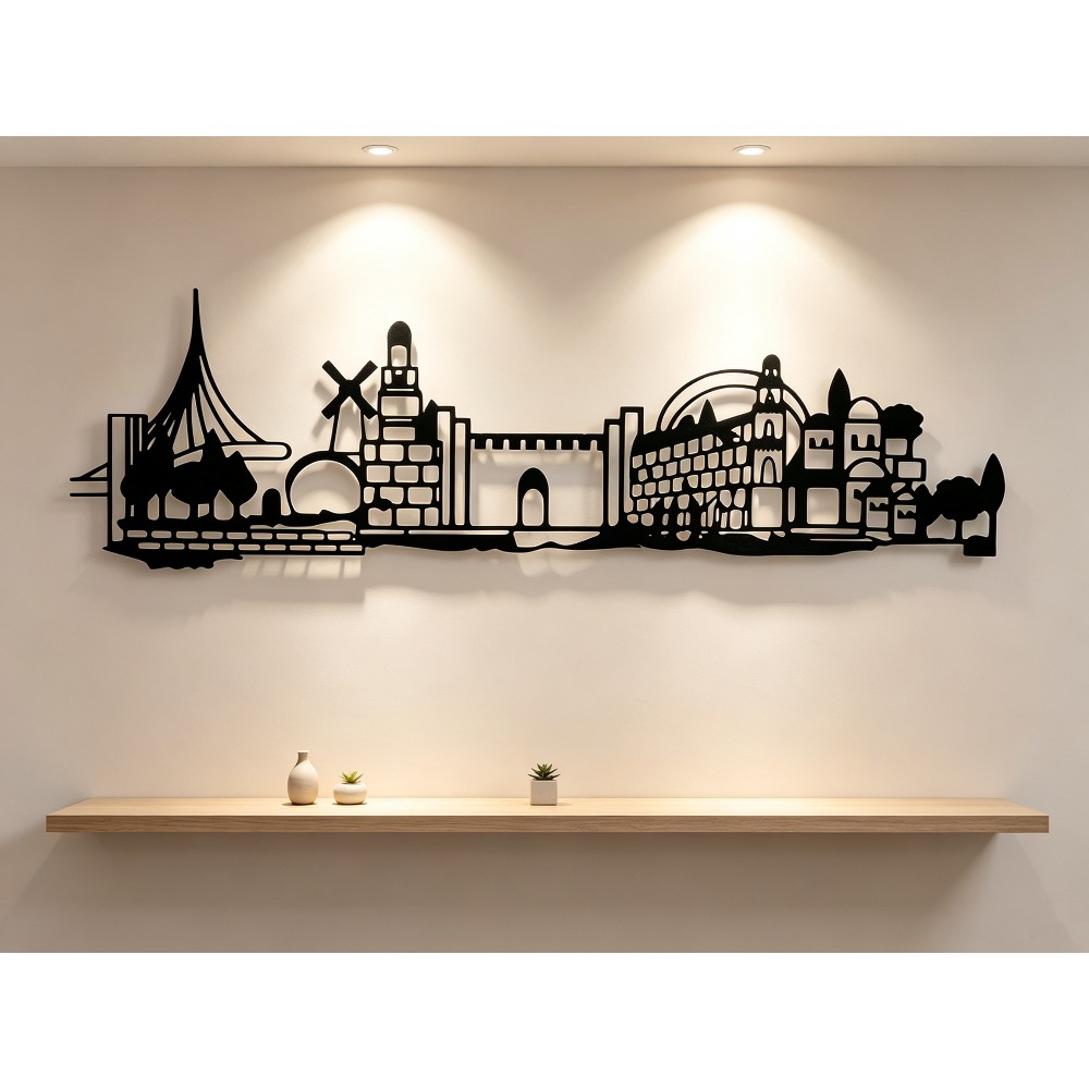 Home Decor Rustic - CIFBUY Seni Dinding Logam Dekorasi Siluet