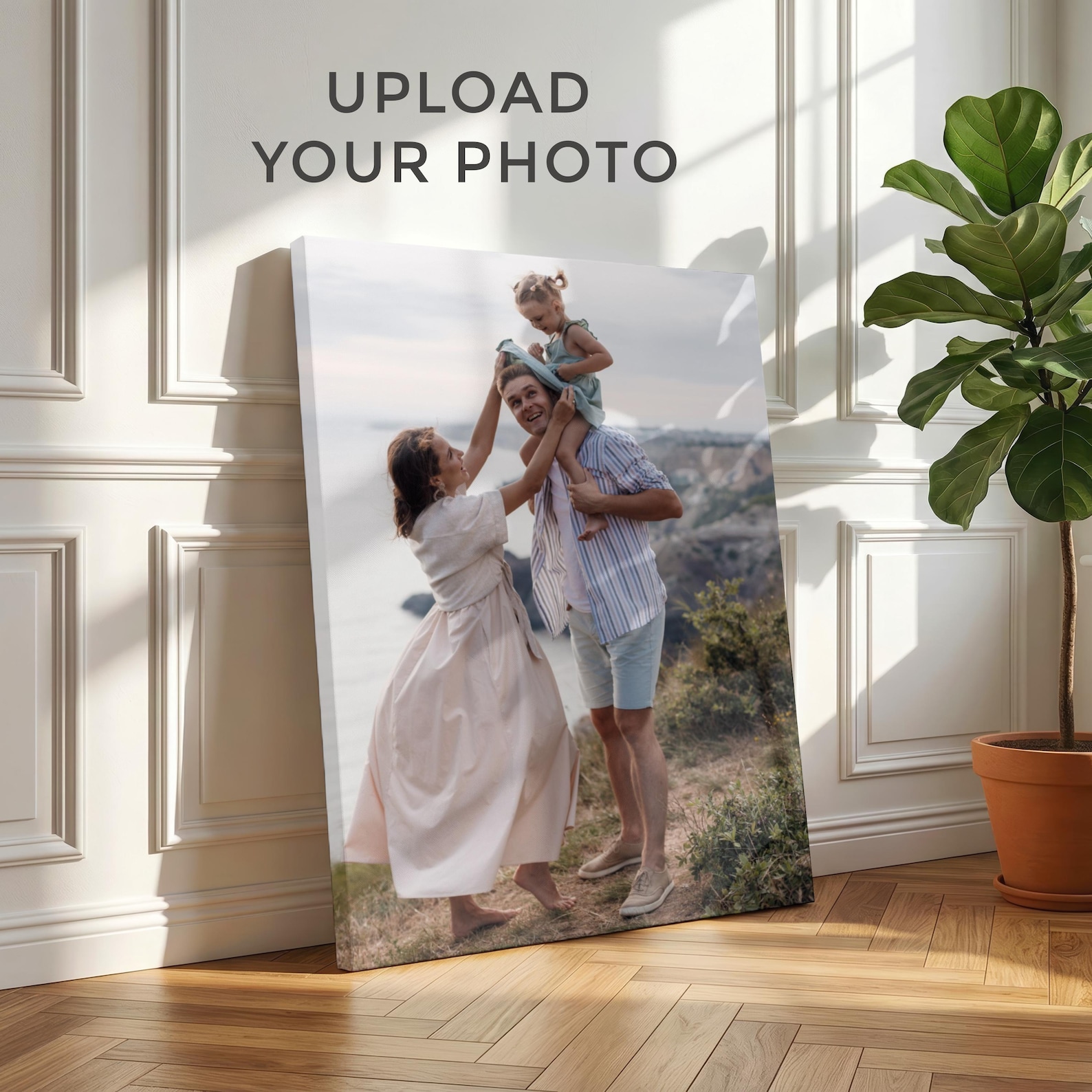 Home Decor Rustic - Kanvas Foto Pribadi, Seni Dinding Keluarga