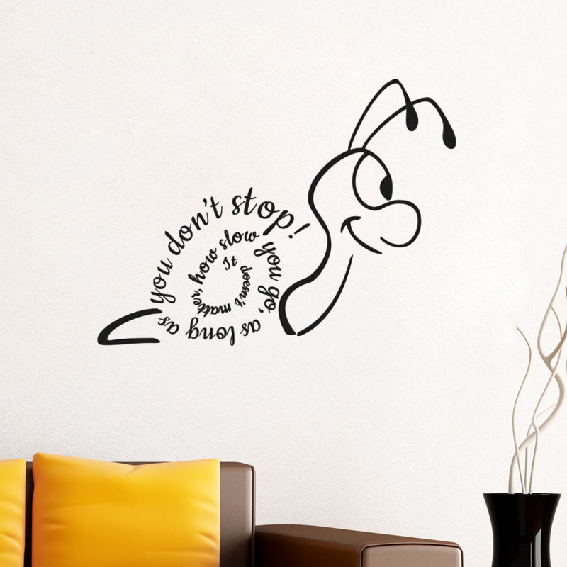 Home Decor How To - Stiker Dinding Siput Kreatif Tidak Masalah