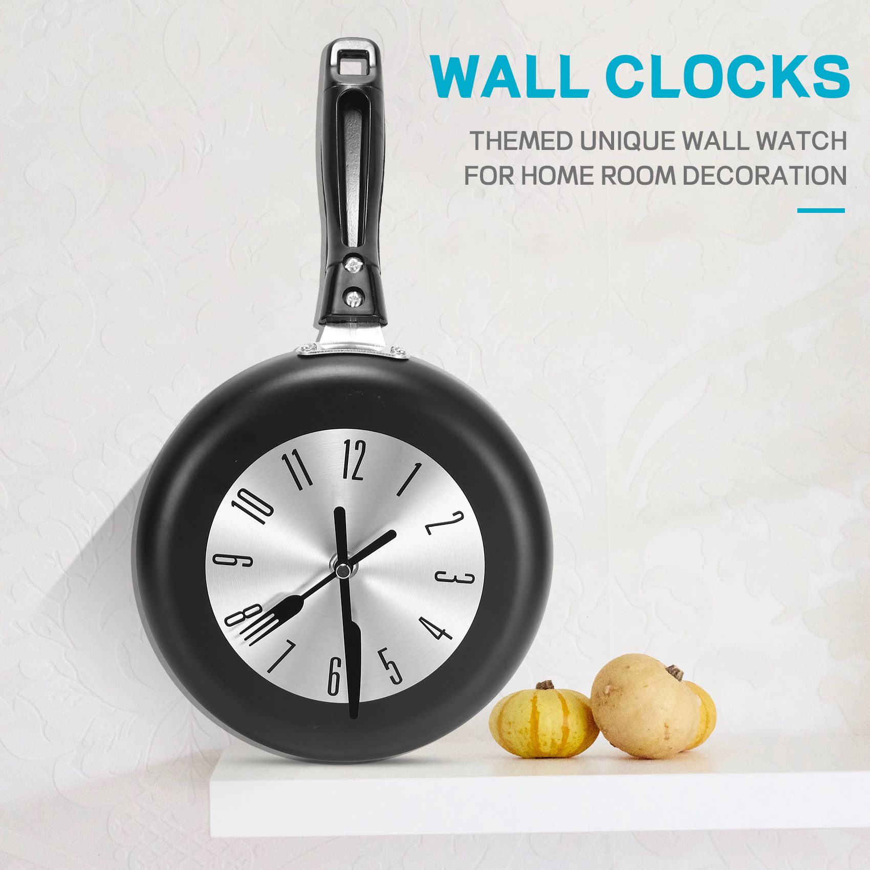 Home Decor Inspo - (A95Z] Jam Dinding Gantung Desain Wajan