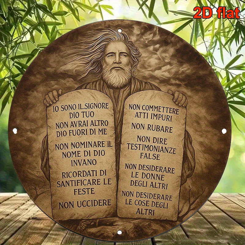 Home Decor Rustic - CIFBUY Hiasan Dinding Logam 10 Perintah
