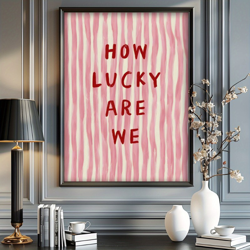 Home Decor How To - Poster Kanvas Bagaimana Beruntungnya Kita, Poster