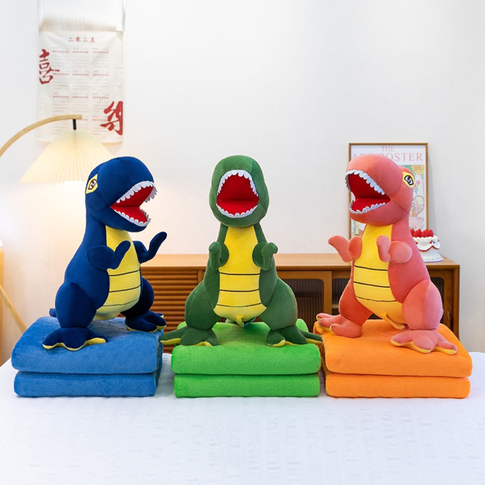 Decorative Throw Pillow - Selimut Bantal Kartun 2-in-1 untuk Kantor,