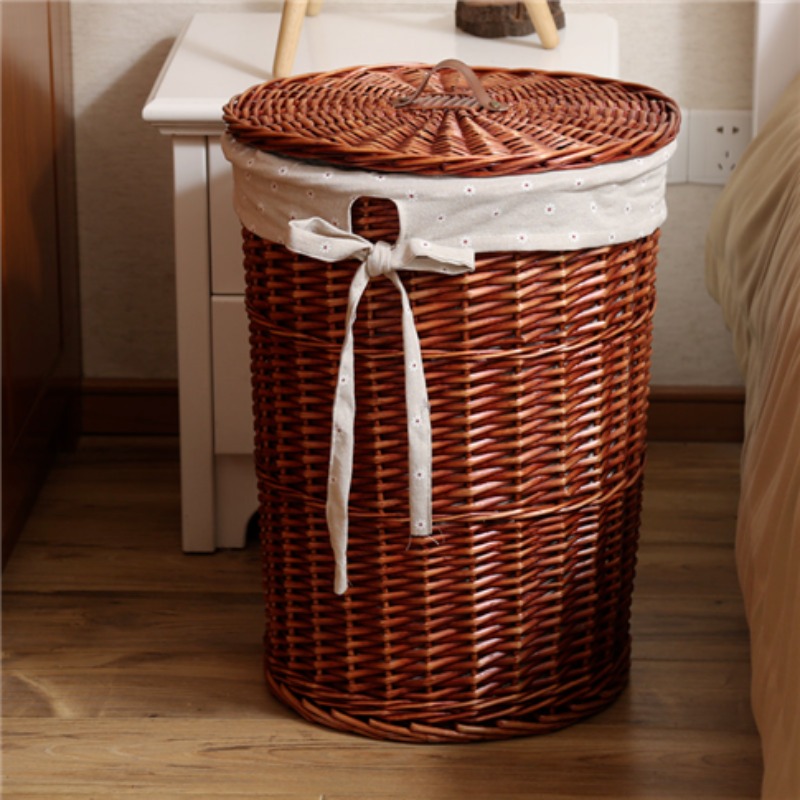 Rattan Plant Basket - Keranjang Pakaian Kotor Anyaman Rotan Gaya