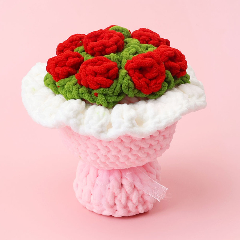 Yarn Home Decor - Buket Hadiah Hari Valentine Produk Jadi