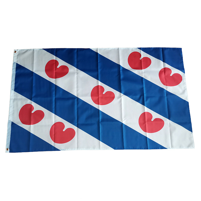 Home Decor Netherlands - Bendera Friesland Bendera Belanda Kota 60X90Cm