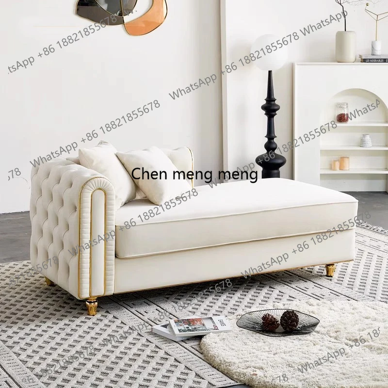 Home Decor White - E136 Kursi Kaki Putih Krim Dekorasi