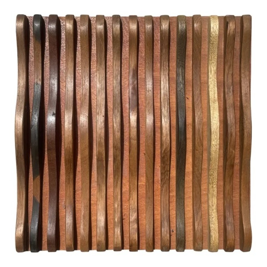 Home Decor Wall Tiles - Panel Dinding Kayu Seni 3D Berbentuk