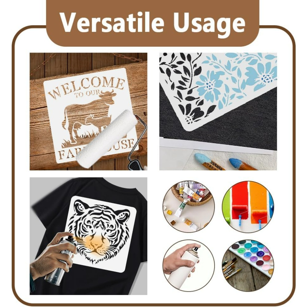 Templat Stensil Mandala Titik  - Home Decor Wall Tiles ulasan dan harga