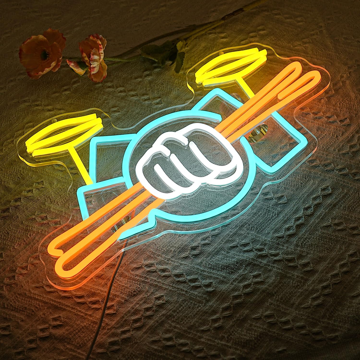 Lampu Neon LED Set Drum Berten - Home Decor Rustic ulasan dan harga