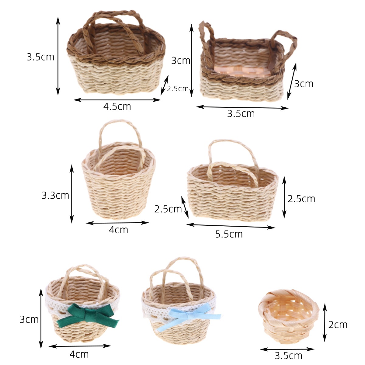 1 buah rumah boneka lafit Hand - Rattan Plant Basket ulasan dan harga