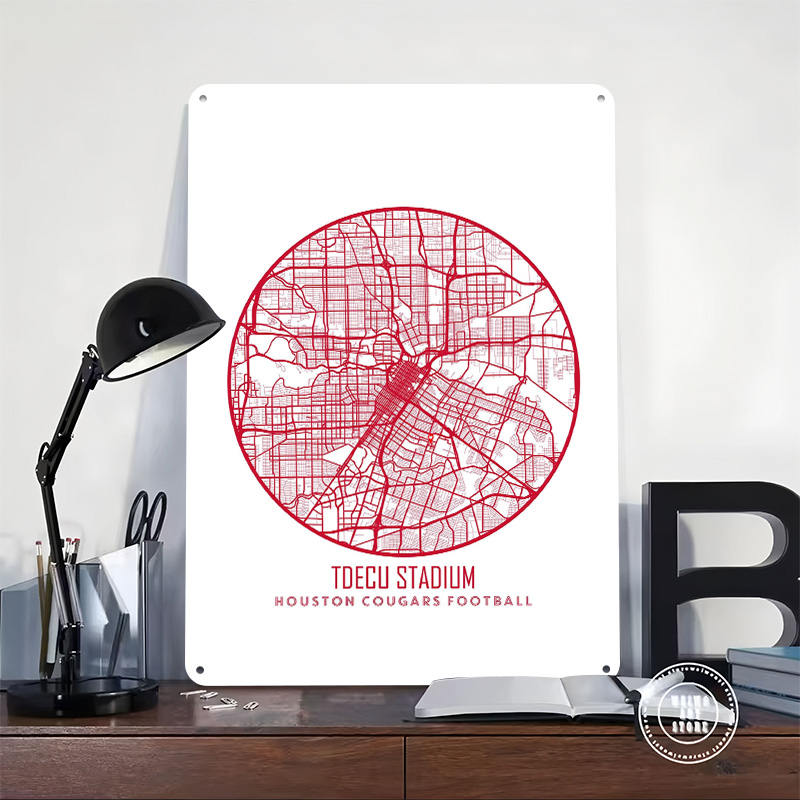 Poster Tekstur Cetak 3D Housto - Home Decor Houston ulasan dan harga
