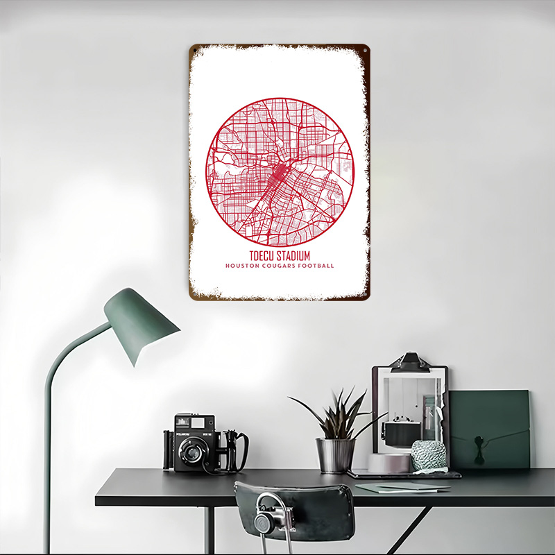 Poster Tekstur Cetak 3D Housto - Home Decor Houston ulasan dan harga