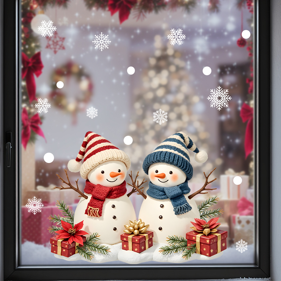 ​ Stiker Jendela Natal Manusia - Home Decor Wall Tiles ulasan dan harga