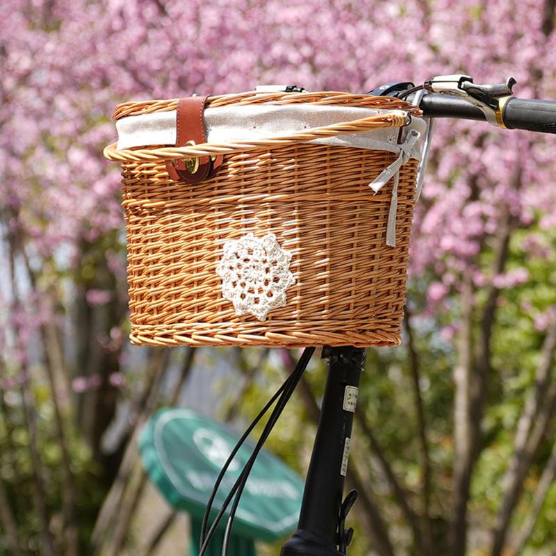 Anyaman keranjang sepeda keran - Rattan Plant Basket ulasan dan harga