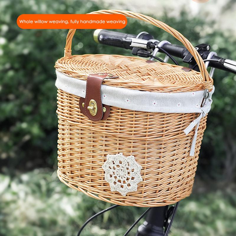 Anyaman keranjang sepeda keran - Rattan Plant Basket ulasan dan harga