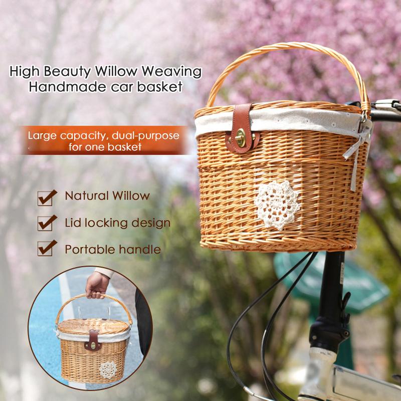 Anyaman keranjang sepeda keran - Rattan Plant Basket ulasan dan harga