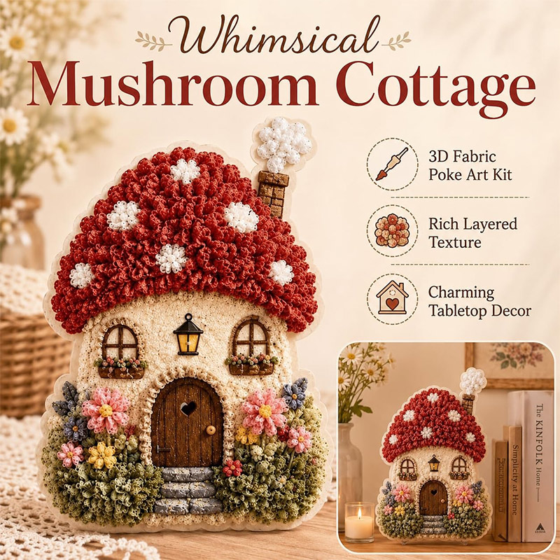 Kit Seni Rajut Kain 3D Desain  - Yarn Home Decor ulasan dan harga