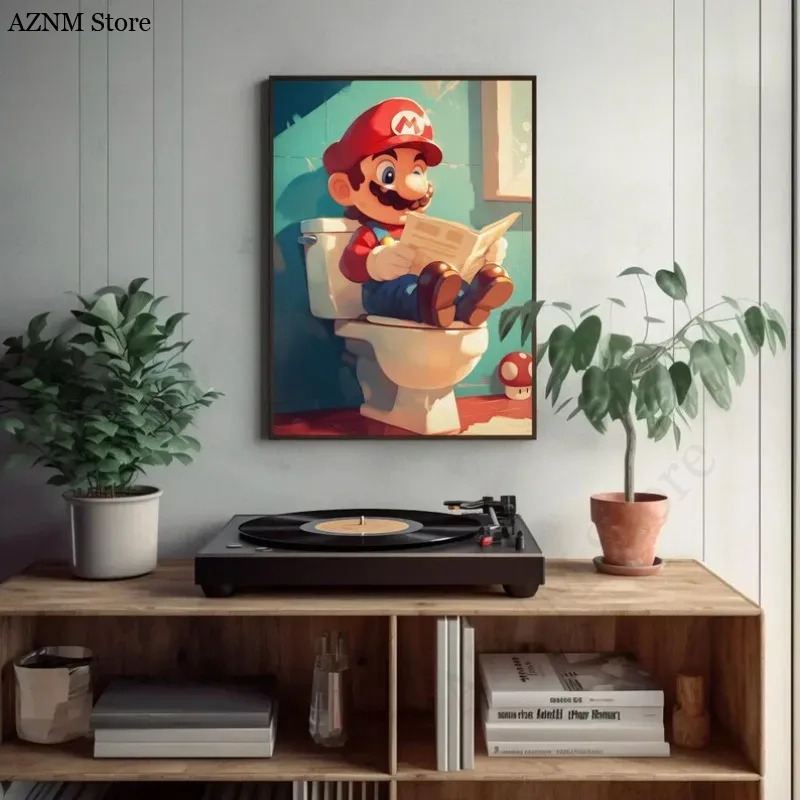 Poster Video Game Kartun Kamar - Home Decor Video ulasan dan harga