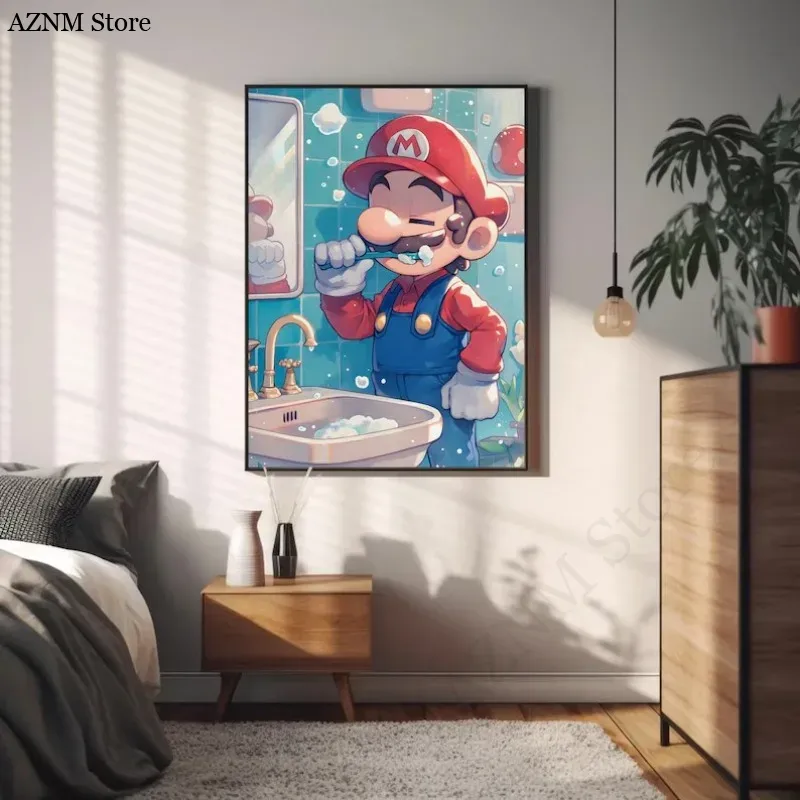 Poster Video Game Kartun Kamar - Home Decor Video ulasan dan harga