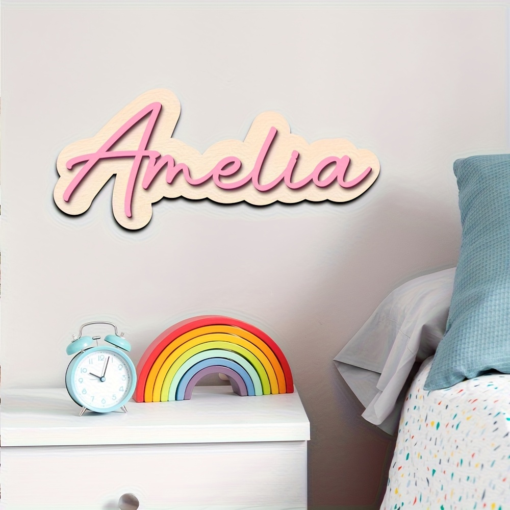 Plakat Nama Kayu Berlapis Gand - Wooden Letter Sign ulasan dan harga