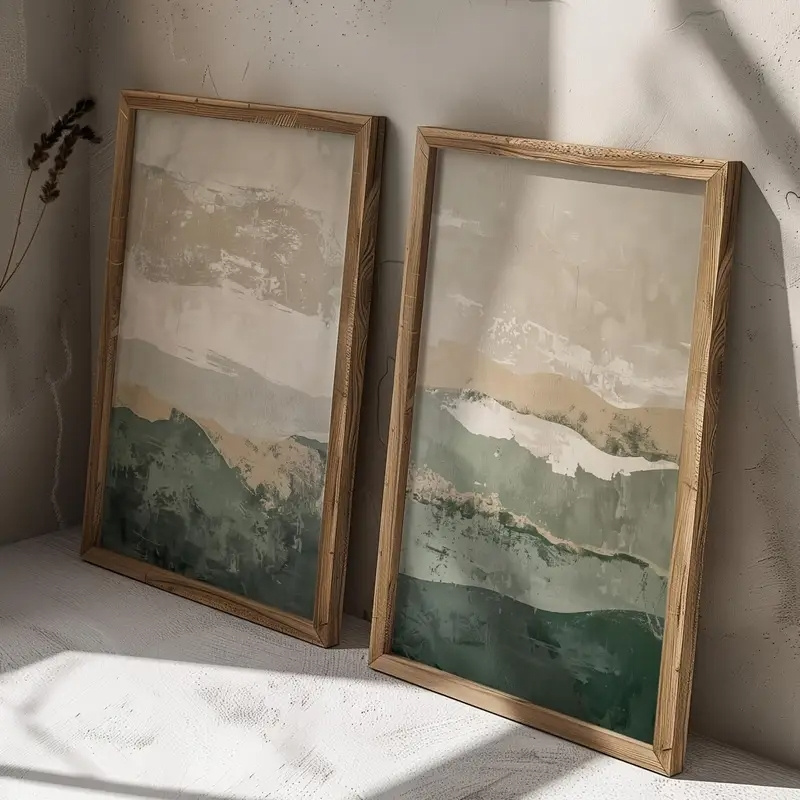 2 Buah/Set Poster Seni Dinding - Home Decor Korea ulasan dan harga