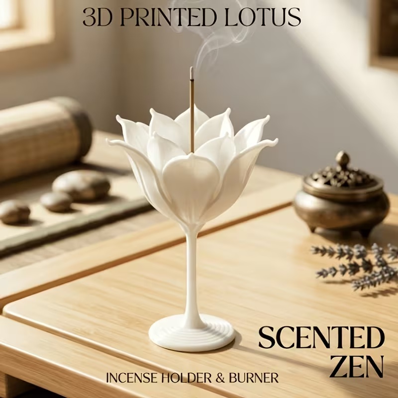 Tempat Dupa Teratai Cetak 3D M - Home Decor Humacao ulasan dan harga