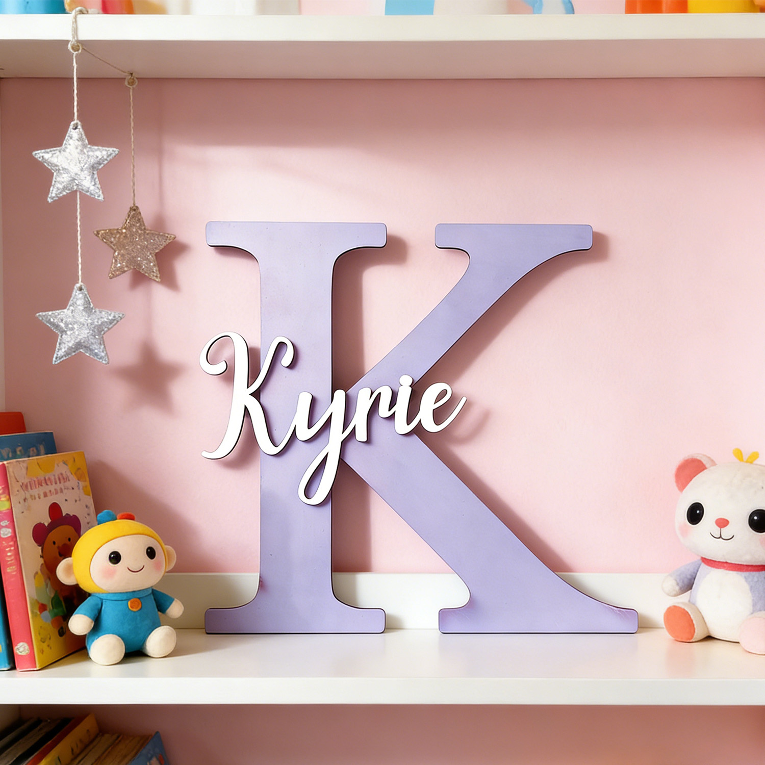 1pc Papan Nama Kayu Dua Lapis  - Wooden Letter Sign ulasan dan harga