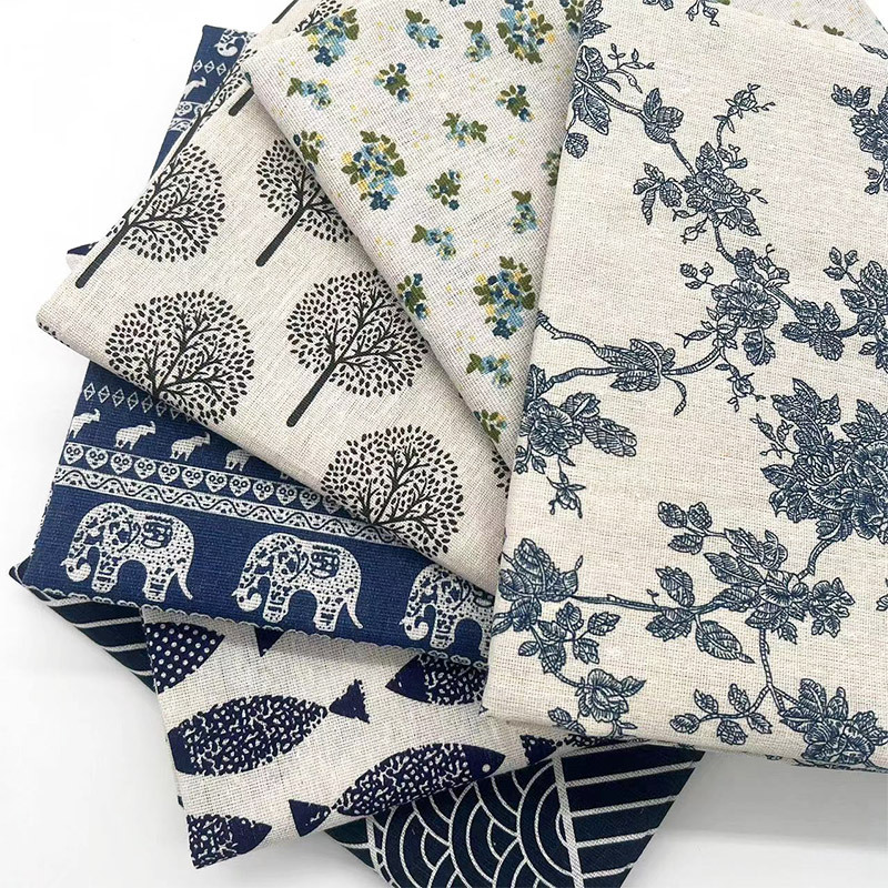 Kain Campuran Katun Linen Moti - Home Decor Sofa ulasan dan harga