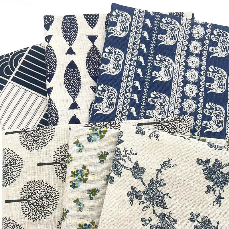 Kain Campuran Katun Linen Moti - Home Decor Sofa ulasan dan harga