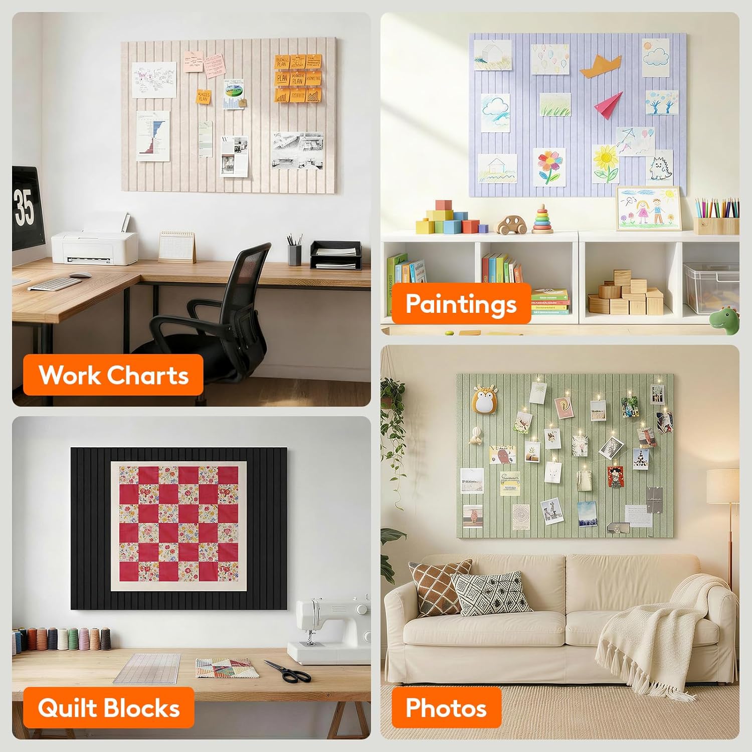 SW 6 PCS Papan Dinding Felt, P - Home Decor Wall Tiles ulasan dan harga