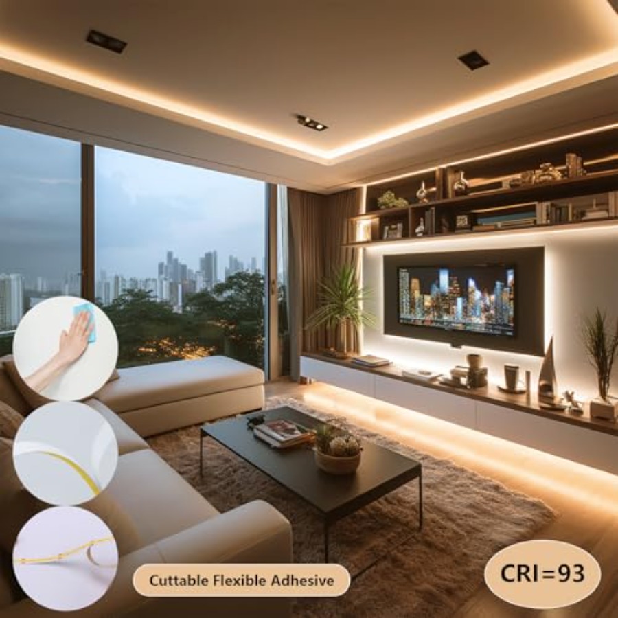 Lampu Strip LED COB 24V 65.6ft - Led Strip Lights ulasan dan harga
