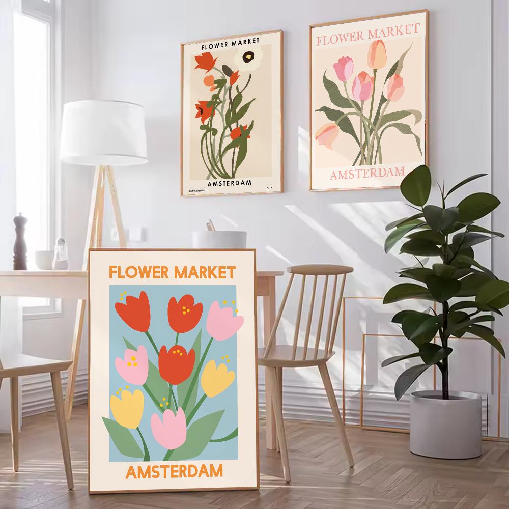 Poster Seni Dinding HD Pasar B - Home Decor Netherlands ulasan dan harga