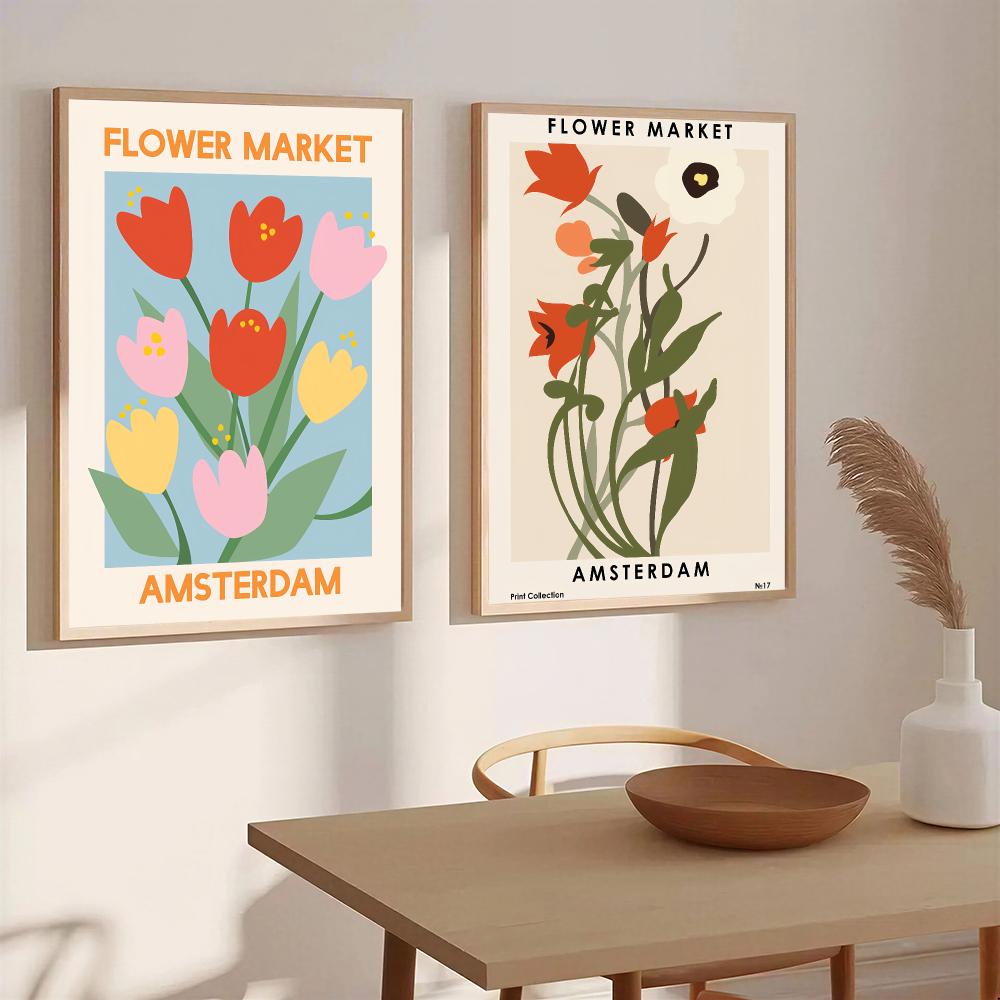 Poster Seni Dinding HD Pasar B - Home Decor Netherlands ulasan dan harga