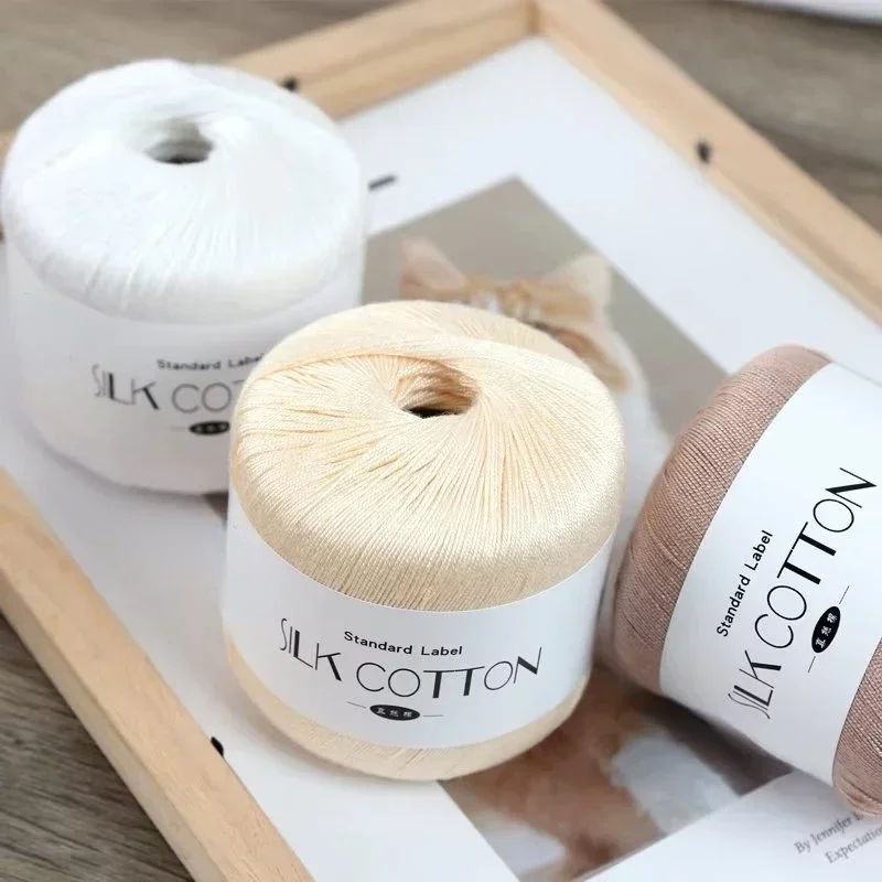 50G/PC Benang Rajut Susu Katun - Yarn Home Decor ulasan dan harga