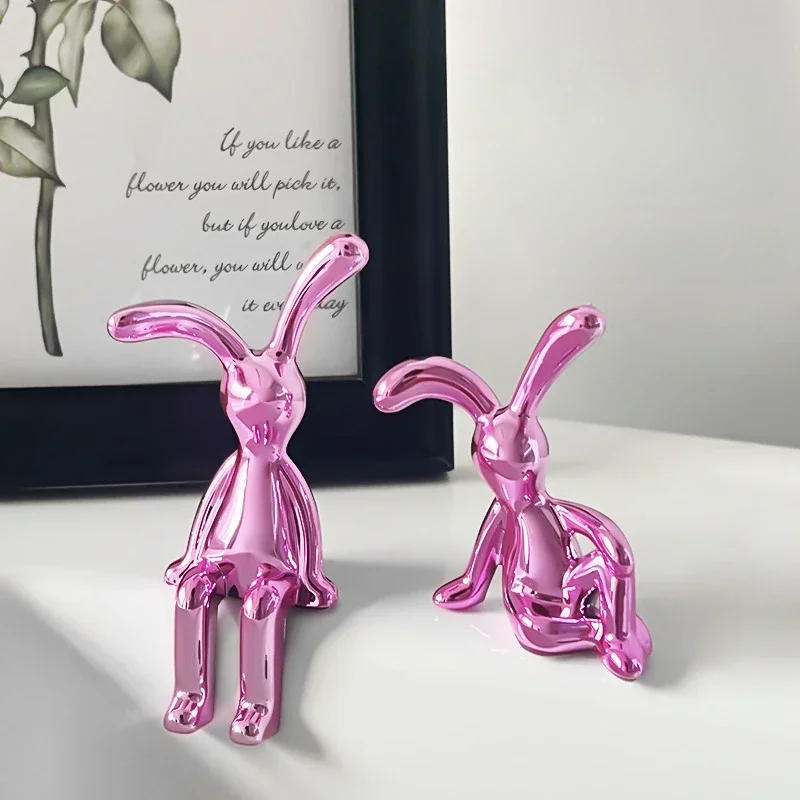 1/2 Buah Patung Kelinci Bertel - Home Decor Korea ulasan dan harga