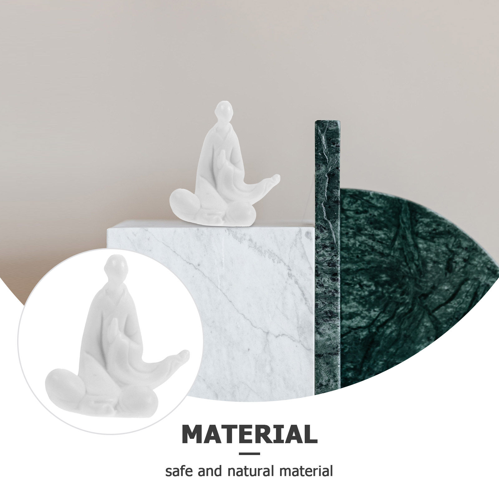 Patung Biksu Tanpa Wajah, Terb - Home Decor White ulasan dan harga