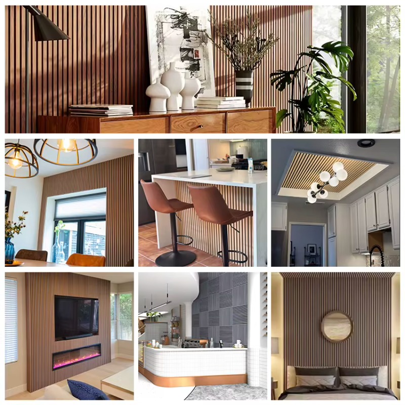 Panel Akustik Kayu Berlubang T - Home Decor Wall Tiles ulasan dan harga