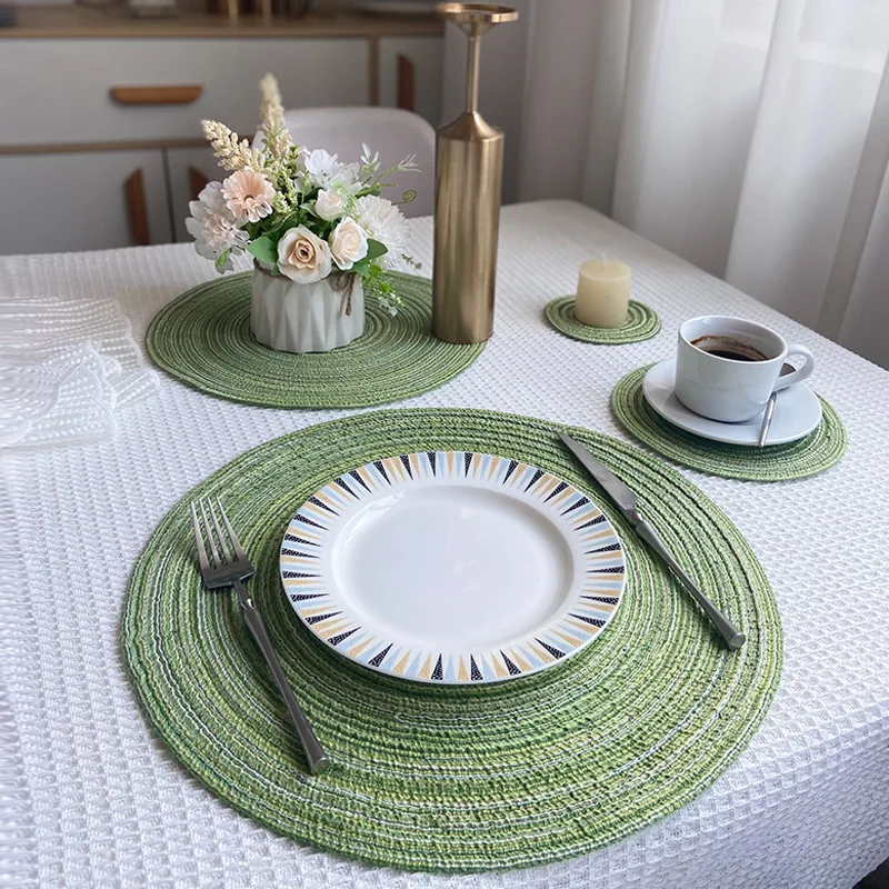 6 Buah Alas Makan Bulat dari B - Yarn Home Decor ulasan dan harga