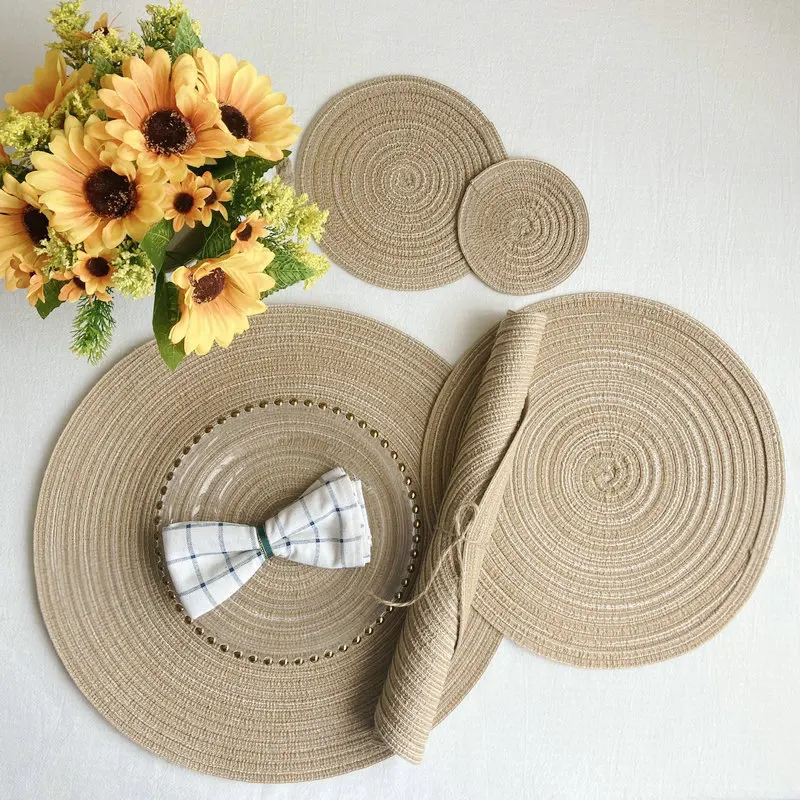 6 Buah Alas Makan Bulat dari B - Yarn Home Decor ulasan dan harga