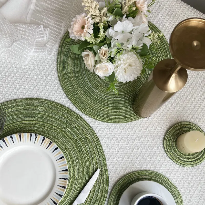 6 Buah Alas Makan Bulat dari B - Yarn Home Decor ulasan dan harga